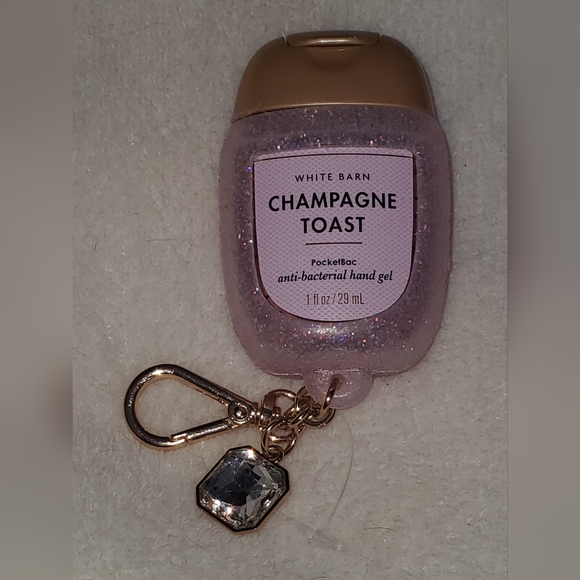 NEW - White Barn PocketBac Champagne Toast Bath & Body Works Gem Glitter Holder - Picture 6 of 7
